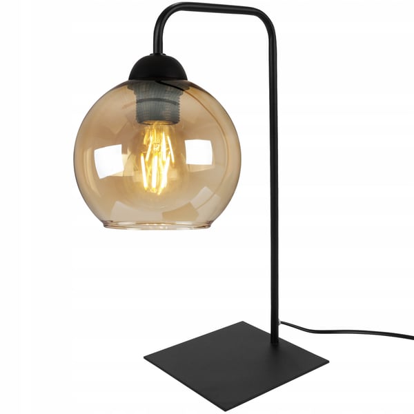ELEGANT LED-NATTESTÅENDE SKRIVEBORDSLAMPE I GLAS