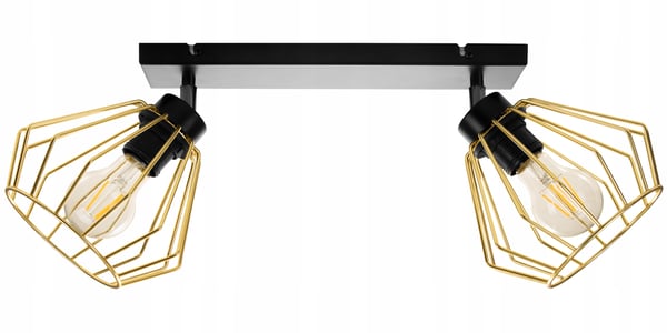 Lofthængende lampe med gylden LED-loftlampe