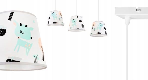 Lofthængende lampe til børn, Bambi lampeskærm
