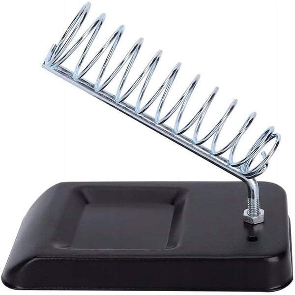 Universal loddekolbeholder i metal med rengøringssvamp til spids 127,5 x 64 mm