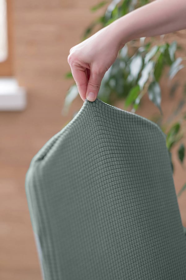 Joustava tuolinpäällinen, paksu, vihreä spandex