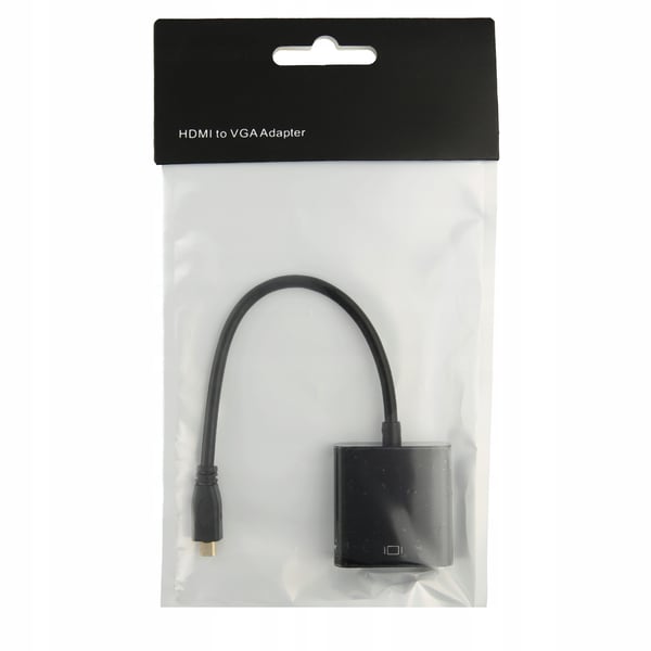 Micro HDMI til VGA ADAPTER DSUB KONVERTER + LYD