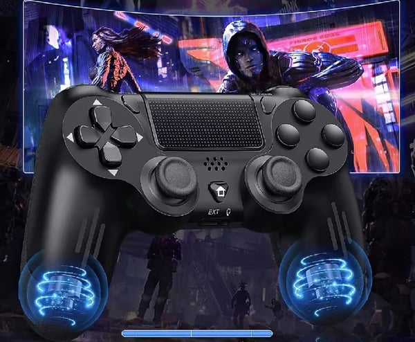 Langaton ohjain PS4:lle, PlayStation 4:n värinätoiminto, musta