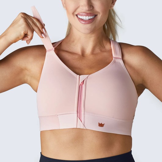 Shefit Lyserød Medium Støtte Justerbar Sports-BH 3XL