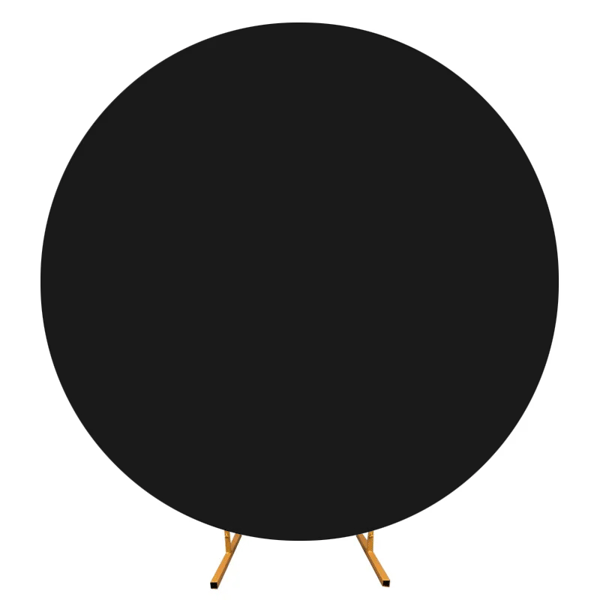 Kaksipuolinen materiaalisuojus ilmapallokaarivalokuvaseinälle, pyöreä, 200 cm, musta