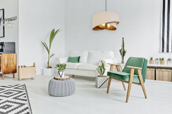 HÆNGELAMPE LOFTSKRONE GYLDEN LAMPESKÆRM FLØJL ELEGANT GLAMOUR