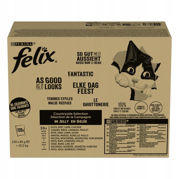 Purina Felix Fantastic mix lantsmak 120x85g