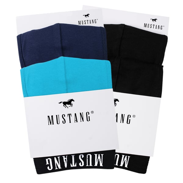 Mustang miesten bokserit, 4-osainen setti, puuvillaa, logolla, koko L
