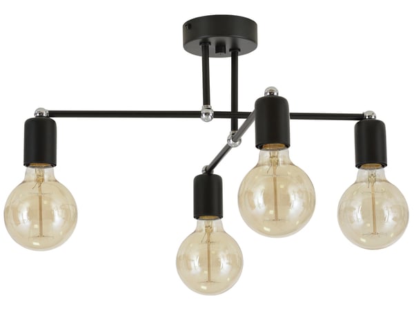 Moderni Loft Edison -riippuvalaisin kuparikromi