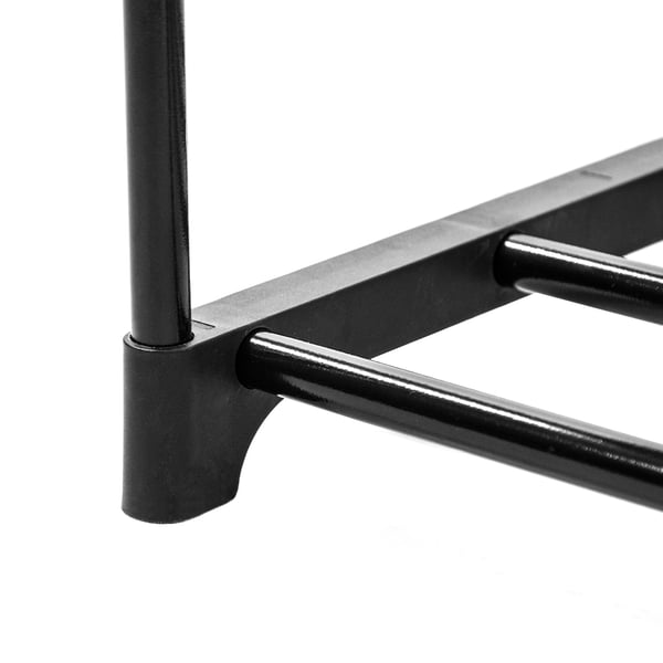 Modulær garderobe, foldbar, metalramme, hylde, tøjstativ, sko