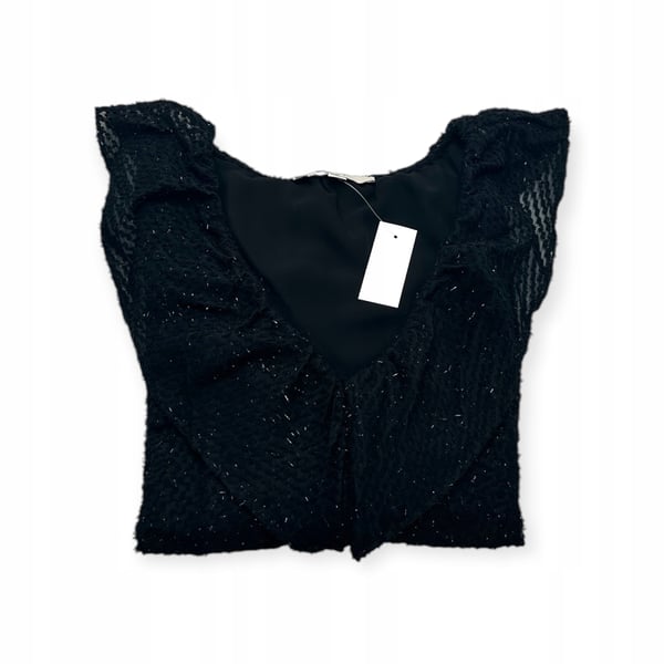 LOFT sort elegant langærmet bluse XS