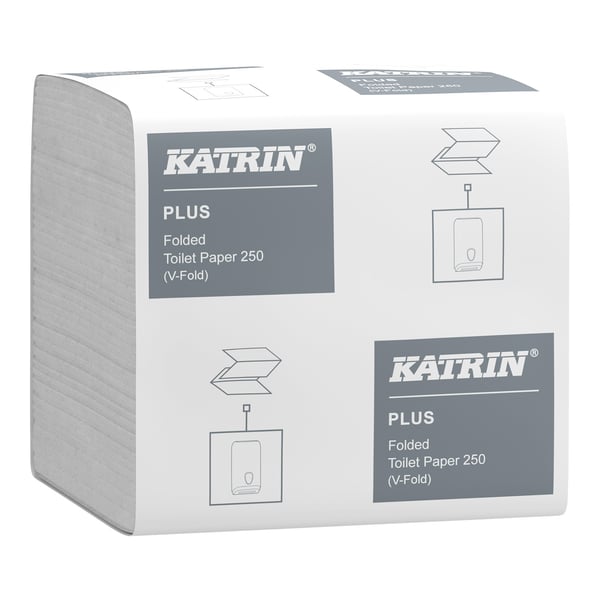 Foldet toiletpapir, cellulose, 2-lags, 56156
