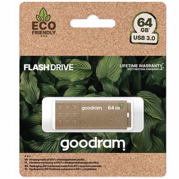 Goodram UME3 ympäristöystävällinen 64GB USB 3.2 Gen 1 -muistitikku