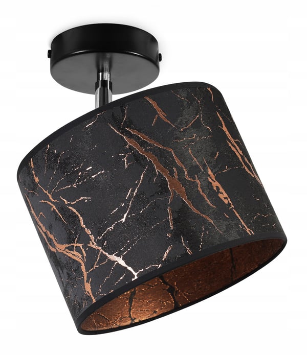 LOFTSLAMPE, VÆGLAMPE, LAMPESKÆRM, KOBBERMØNSTER