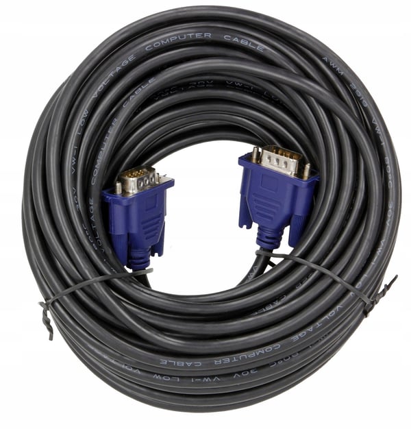 D-SUB VGA-VGA-kabel til skærm 15M FULLHD-kabel