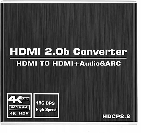 HDMI 2.0 TOSLINK -äänimuunnin 5.1 ARC TOSLINK SPDIF HDCP 4K60