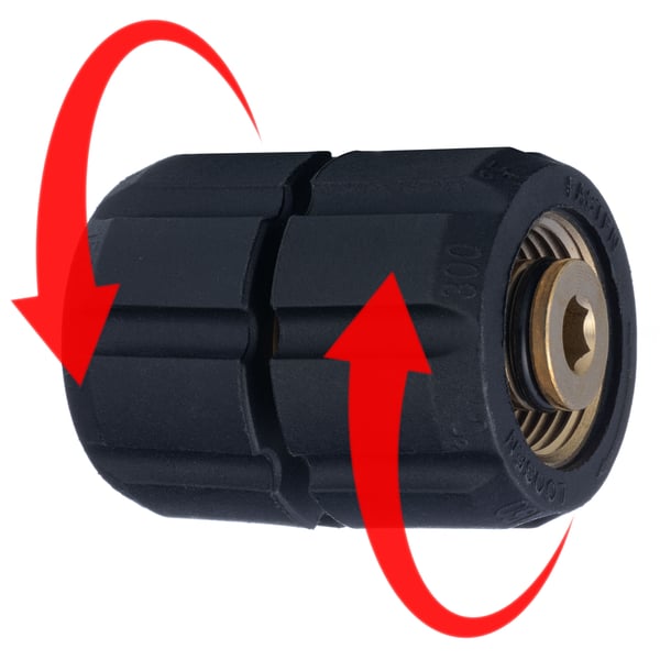 Adapter för högtryktvättslangar 2x GW M22x1,5mm svivel