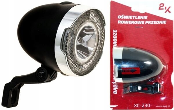 Cykelframlampa för gaffel kraftfull LED 60lm