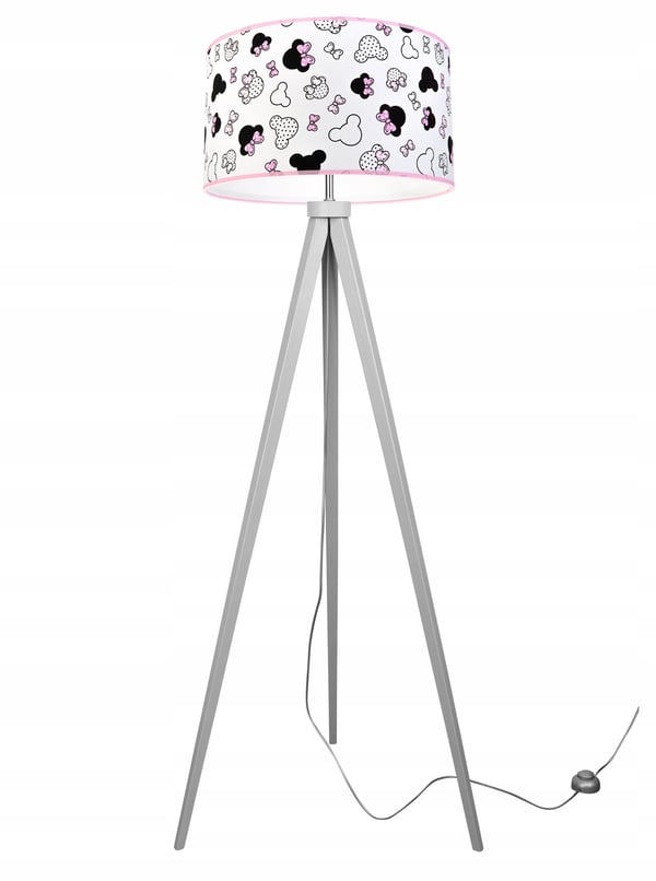 LOFT BARNSTATIVLAMPA, LAMPSKÄRM, MÖNSTER, LED