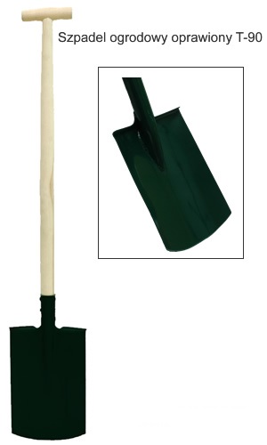 Havespade med indrammet T-håndtag - L-03
