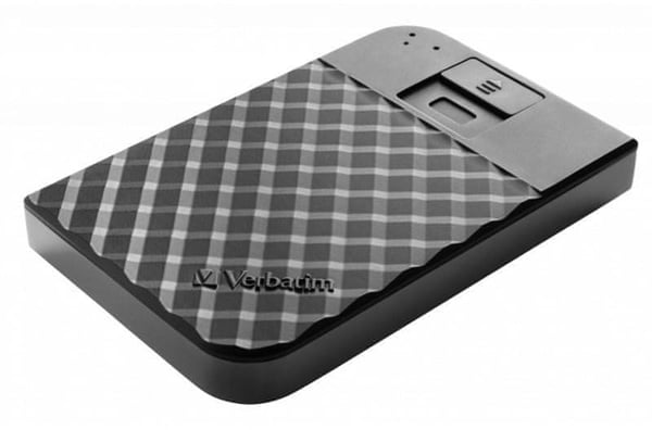 Verbatim 2 TB 2,5" Fingerprint Secure USB-C 3.0 Gen1 extern hårddisk med fingeravtrycksläsare