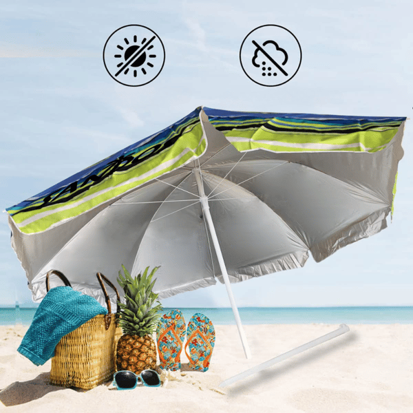 Strandparasoll - ränder