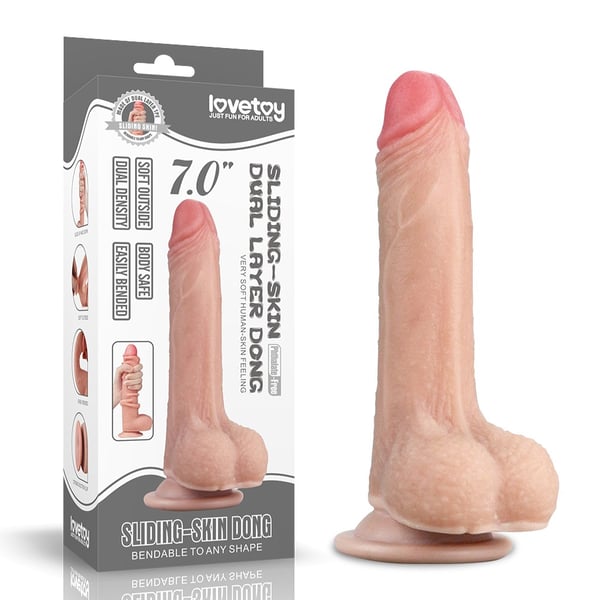Lovetoy glidende huddildo 7,0"