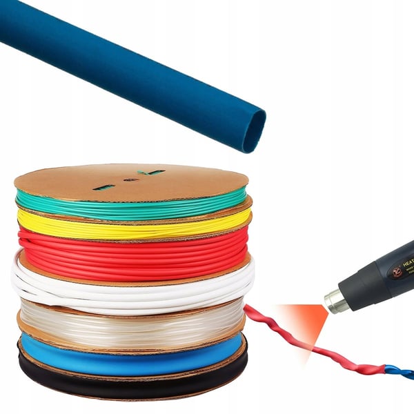 Krympslang blå 12mm 1m