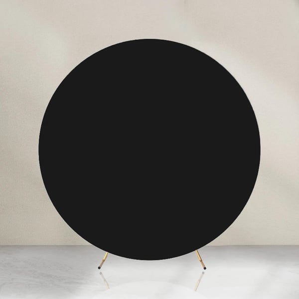 Kaksipuolinen materiaalisuojus ilmapallokaarivalokuvaseinälle, pyöreä, 200 cm, musta