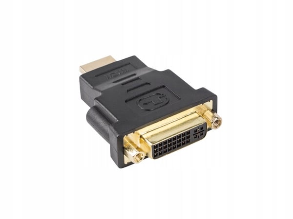 Lanberg AD-0014-BK adapter hdmi (han) -> DVI-D (hun)(24+1) Single Link sort