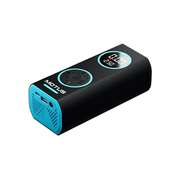 Motus AirPump Pro Turkis Edition 96W 7500 mAh trykkmåler