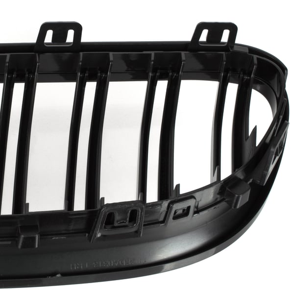 BMW 3 E92 E93 10-13 gitter mellem forlygterne (nyrerne) venstre + højre sæt SORT GLOSSY DOBBELT BAR