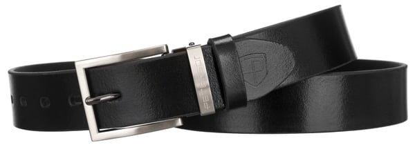 Brett läderbälte PTN PS-05M-95-3569 Svart