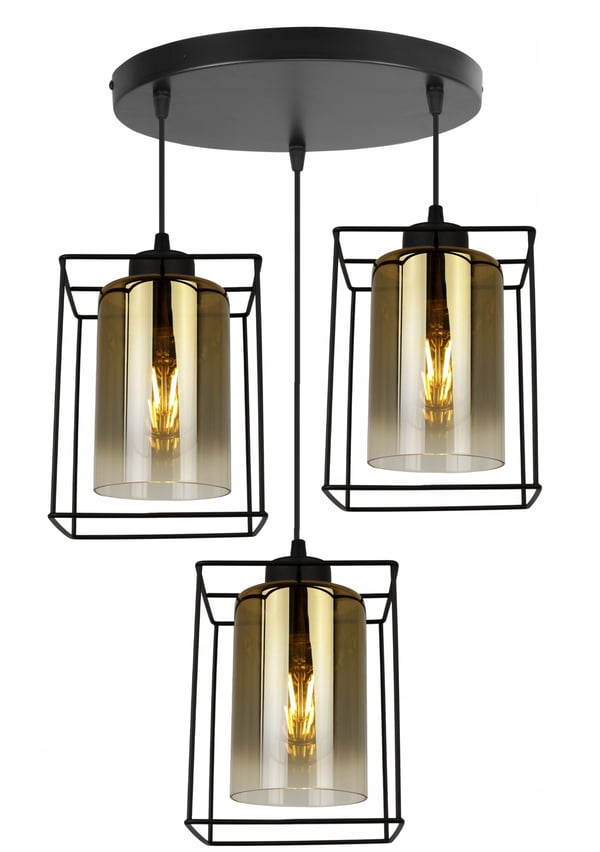 MODERNE ELEGANT HÆNGELAMPE MED GLASSKÆRM