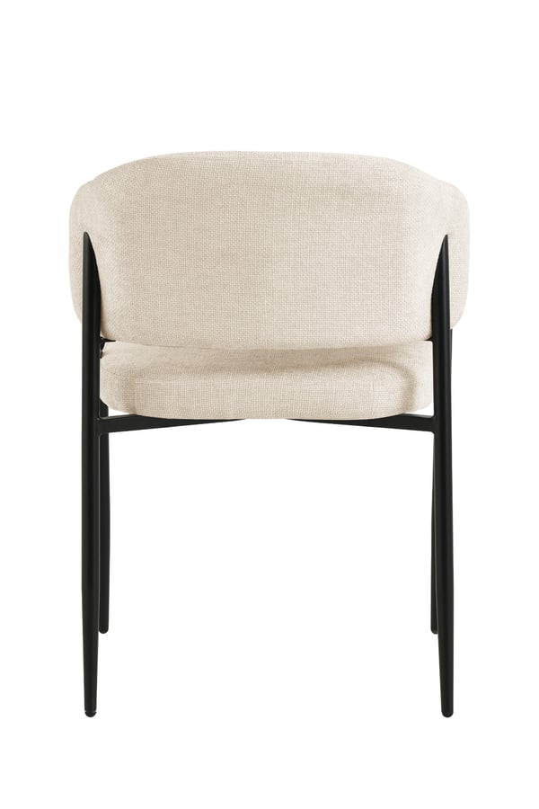 SARANO stoppad stol, beige tyg