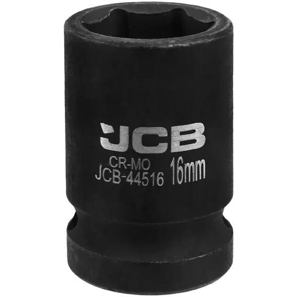 JCB Slagtopnøgle 1/2" 16 mm 6-punkts Cr-Mo topnøgle