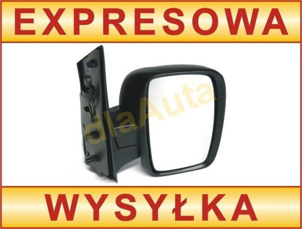 Fiat Scudo II 07-16 manuaalinen ulkopeili MUSTA oikea