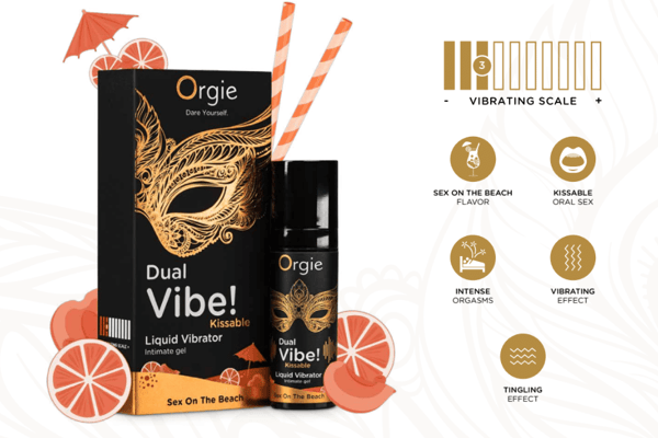 Orgier - Dual Vibe! Flydende Vibrator 15ml - Sex på stranden