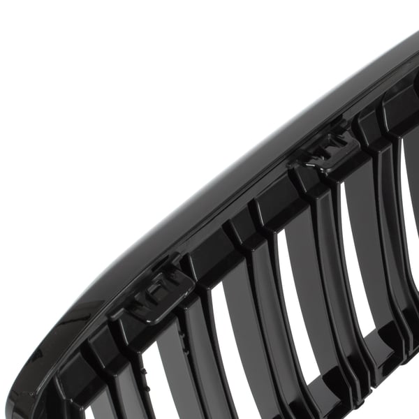 BMW X1 F48 15-19 gitter mellem forlygterne (nyrerne) venstre + højre sæt SORT GLOSSY DOBBELT BAR