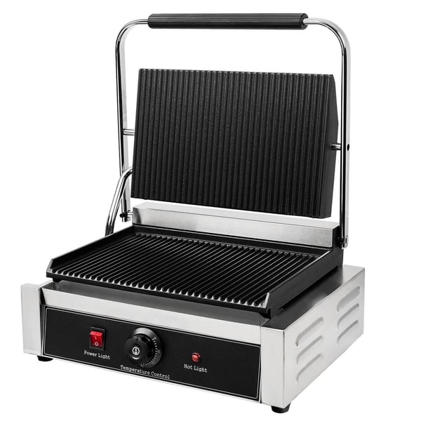 Mega-M HB 2300W kontaktgrill med riflet overflade 230V