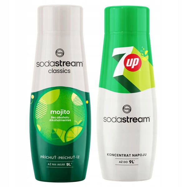 2x siirappia Sodastream Mojito 7UP Saturator Mohito -mehutiivistettä vedelle