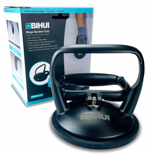 Bihui enkel sugkoppa med metallbotten 122 mm upp till 40 kg