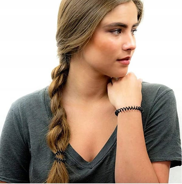 Bocca Beauty silikongummiband med fjädrar