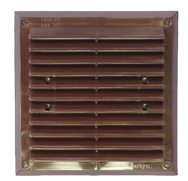 VENTILATIONSGITTER MED NET 175*175MM BRUN - KRA 011 BR