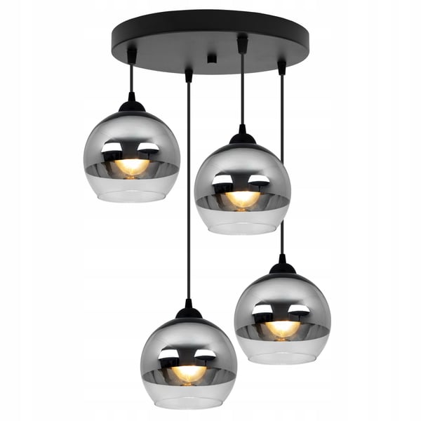 ELEGANT HÆNGELAMPE, GLASLAMPE, KROM LED