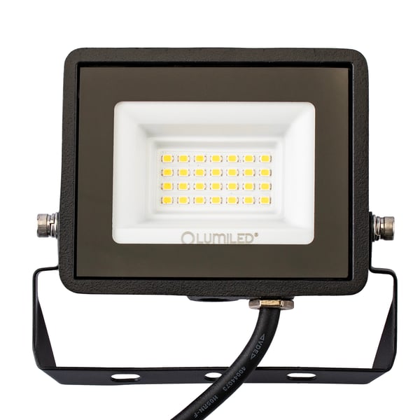 LED-valonheitin ZUNA2 20W 1800lm 6500K IP65 musta LUMILED