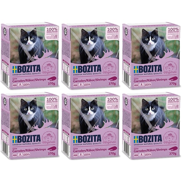 Bozita köttbitar med räkor i sås 6x370g
