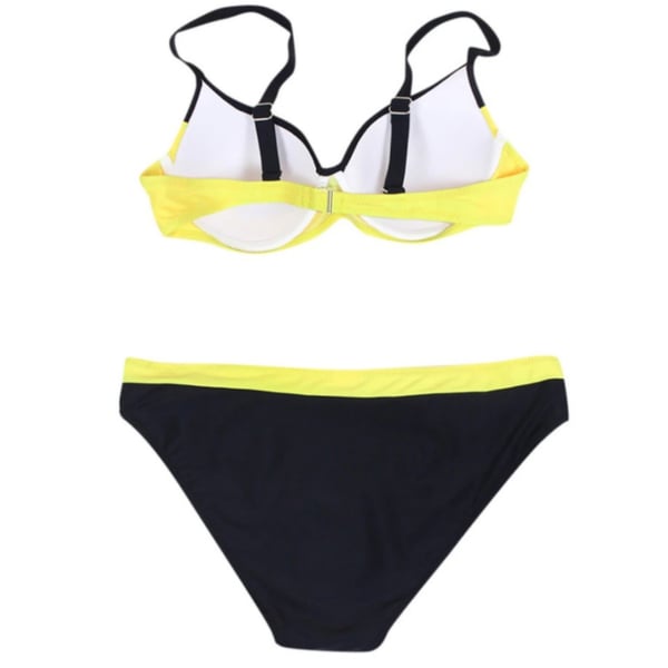 Todelt bikini badedragt, sort dame shaping suit, størrelse L. Todelt bikini badedragt, sort dame shaping suit, størrelse M.
