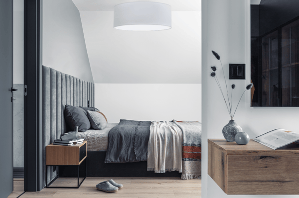 GAJA PLEXI TAKLAMPA LJUSGRÅ 50CM E27