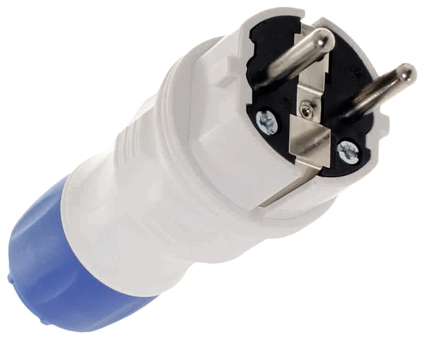 SUORA PISTOKE 2P+Z, 16A EXTREM UNI IP54 HARMAA-SININEN - E+97-9760